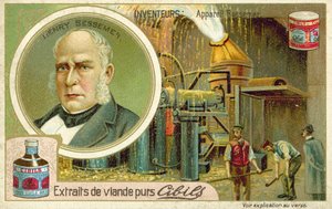 Henry Bessemer, uitvinder van het Bessemer-proces door French School