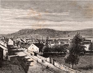 Hericourt - departement Saone-et-Loire - gravure in 