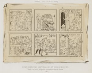 Historische en allegorische composities door French School