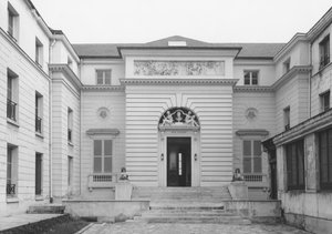 Hotel Gouthiere, binnenplaats gevel, laat 18e eeuw