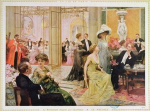 Hotel Meurice, 1909 door French School