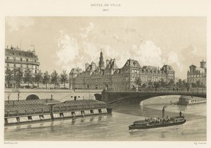 Hôtel de Ville, 1867 door French School