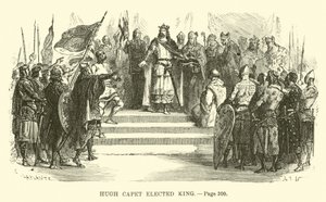 Hugh Capet gekozen tot koning door French School