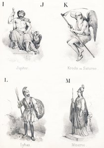 IJ K L M: Jupiter, Krodo, Lybas, Minerva door French School