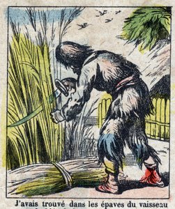 Illustratie voor het boek van Daniel Defoe 