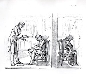 Illustratie uit du Potets werk over Dierlijk Magnetisme, 1863