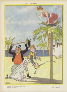 In Marokko. Illustratie voor Le Rire door French School