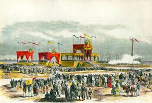 Inhuldiging van het Suezkanaal in Egypte in 1869: de 