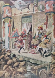 Indochinees theater voor het vermaak van troepen uit Indochina in Frankrijk tijdens de Eerste Wereldoorlog door French School