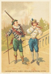 Infanterie, Musketier en Fife in 1580 door French School