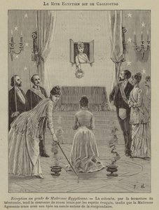 Inwijding van een Meesteres van Egypte in de Egyptische Rite