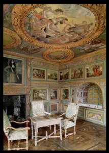 Interieur van de Salle Louis XIV of de Salle de Bain