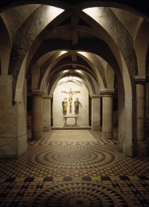 Interieur van de Kathedraal van Metz (Moselle) door French School