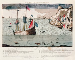 Uitvinding door Sieur Freminet van een systeem voor luchtverversing en het mogelijk maken van ademhaling onder water, 1784 door French School