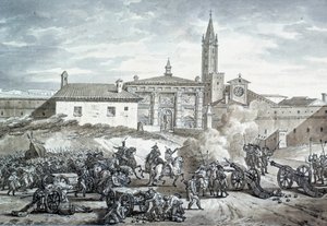 Italiaans platteland: de bezetting van Verona door het Franse leger van Napoleon Bonaparte door French School