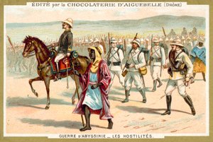 Italiaanse troepen op mars, Eerste Italiaans-Ethiopische Oorlog door French School