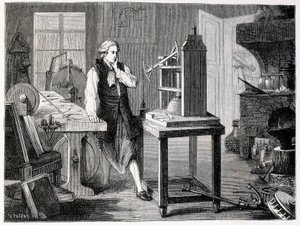 James Watt bestudeert de verbetering van Newcomen