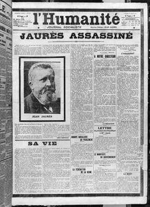 Jaurès vermoord, uit L