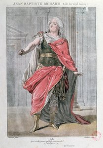 Jean Baptiste Brisard in de rol van Vieil Horace in de tragedie Horace door Corneille