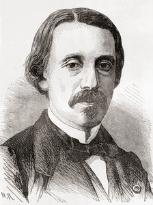 Jean Bernard Léon Foucault, uit Les Merveilles de la Science, gepubliceerd ca. 1870 door French School