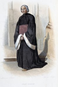 Jean de Gerson, Franse prediker en theoloog (1363-1429) - in "Le Plutarque francais", door Mennechet, Parijs