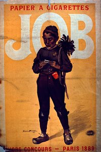 Job Sigarettenpapier, 1895 door French School
