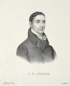 Johann Baptist Cramer (1771-1858) gegraveerd door Magnier door French School