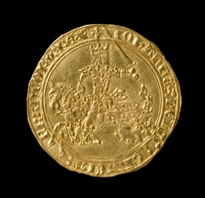 Jan II De Goede (1319-64) Koning van Frankrijk, Franc a Cheval, 1350-64 (voorzijde)