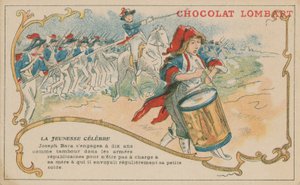 Joseph Bara, die zich op zesjarige leeftijd aansloot bij het Franse Republikeinse leger als tamboer door French School