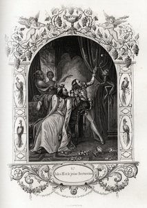 Julius III (julius of Iulius of Giulio) (paus van 1550 tot 1555) en de jonge Bertuccino, de apenshow. Gravure ter illustratie van Histoire des popes door Maurice Lachatre (1814-1900), librairie du progrès, Parijs door French School
