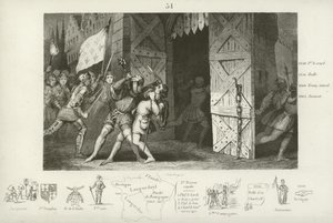Dood van Etienne Marcel, provoost van de kooplieden van Parijs, door Jean Maillard, Parijs, juli 1358