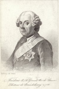 Koning Frederik II van Pruisen door French School