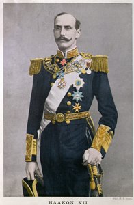 Koning Haakon VII van Noorwegen (1872-1957), begin 20e eeuw