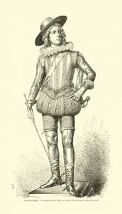 Koning Lodewijk XIII van Frankrijk door French School