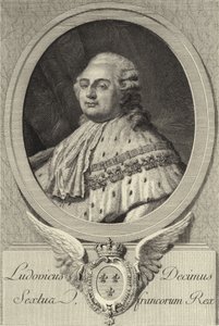 Koning Lodewijk XVI van Frankrijk door French School
