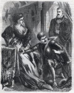 Koning Filips II (1527-1598) betrapte zijn zoon, prins Don Carlos (1545-1568), terwijl hij probeerde zijn stiefmoeder, koningin Elisabeth (1545-1568) (Elisabeth van Frankrijk of Isabelle van Valois), te schenden op 17 januari