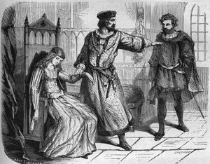 Koning Filips VI van Frankrijk (Philippe de Valois) (1293 - 1350) en zijn vrouw Blanche van Navarra (ca. 1333-1398).