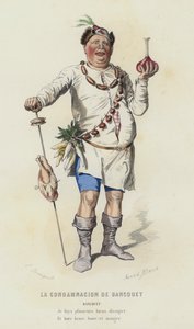 La Condamnacion De Bancquet (gekleurde gravure)