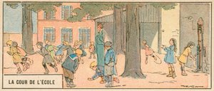 De schoolhof door French School