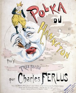 La Polka du Hanneton, door Charles Ferlus - bladmuziek omslag, eind 19e eeuw door French School