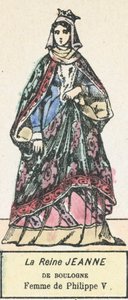 Koningin Jeanne van Boulogne, vrouw van Filips V door French School
