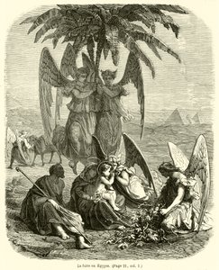 De vlucht naar Egypte (gravure)