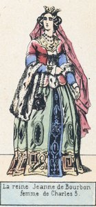 Koningin Jeanne van Bourbon, vrouw van Karel V door French School