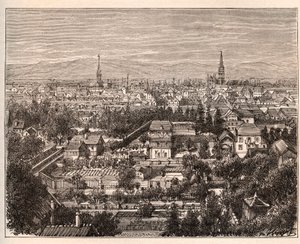 De stad Mulhouse (Haut-Rhin)