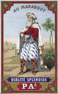 Label voor maraboe zijden draad