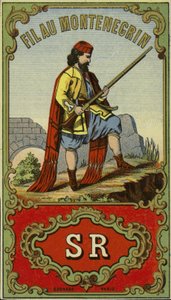 Etiket voor Montenegrijns garen