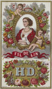 Label voor linnen draad door French School