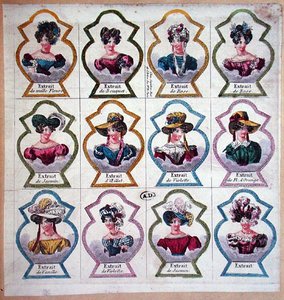 Labels voor parfums, c.1820 door French School