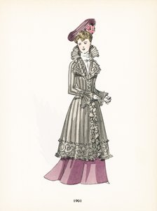 Damesmode, 1901 door French School