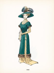 Damesmode, 1908